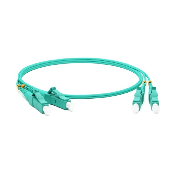 Hyperline FC-D2-503-LC/­PR-LC/­PR-H-20M-LSZH-AQ Патч-корд волоконно-оптический (шнур) MM 50/­125(OM3), LC-LC, duplex, 10G/­40G, LSZH, 20 м