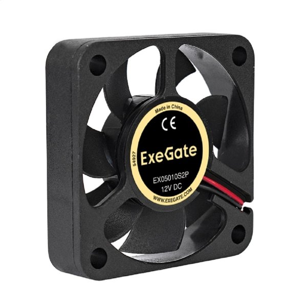 Exegate EX283365RUS Вентилятор ExeGate EX05010S2P, 50x50x10 мм, подшипник скольжения, 2pin, 4500RPM, 24dBA
