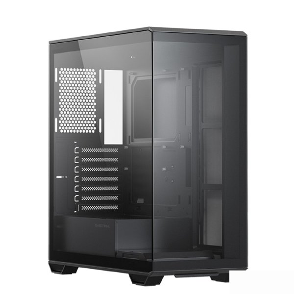 XASTRA Корпус Q600-0F Black ATX/Aquarium/Screewless/no fans/ Q600-0F