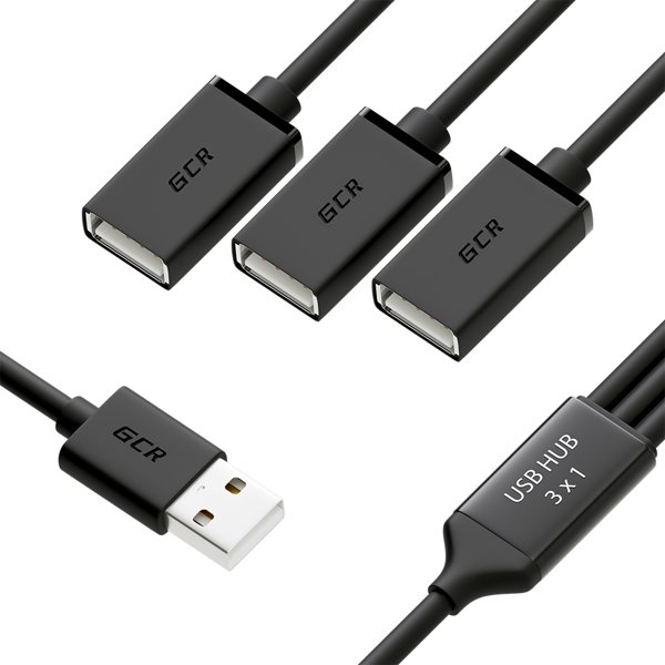 Greenconnect USB 2.0 Type-AM - 3 x USB 2.0 Type-AF 1.2 m