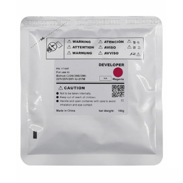 Девелопер IU-217M-Developer для KONICA MINOLTA Bizhub C227i/C257i/C287i (CET) Magenta, 180г, 90000 с