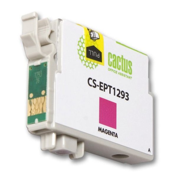 Cactus EPT1293 Картриджи  для  Epson Stylus Office B42/BX305/BX305F/BX320/BX525/BX625/SX420/SX425/SX525/SX622,пурпурный