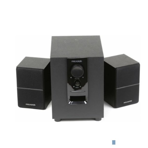 MICROLAB M-106 черный {10 Вт RMS, Распределение мощности 2,5 Вт х 2 +5 W, Нелинейные искажения 0,5% 1 В 1 кГц, Частотный диапазон 35-20 кГц, Соотношение сигнал/шум 75 дБ, Разделение каналов 45 дБ}
