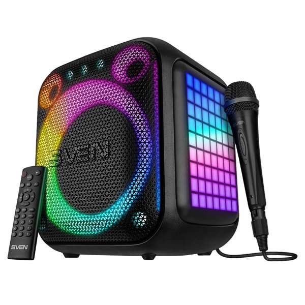 SVEN АС PS-880, черный (110 Вт, TWS, Bluetooth, FM, USB, microSD, LED-дисплей, 4500мА*ч)