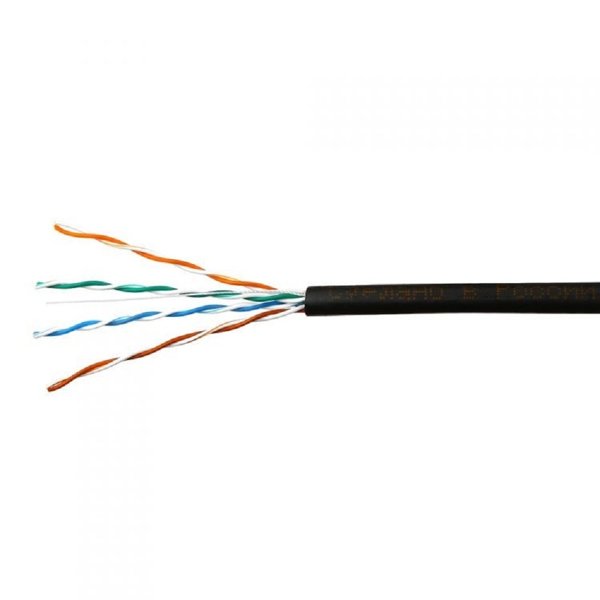 SkyNet Кабель UTP outdoor 4x2x0,46, медный, FLUKE TEST, кат.5e, однож., (305м) box, черный [CSL-UTP-4-CU-OUT](АК5010171/1693223)