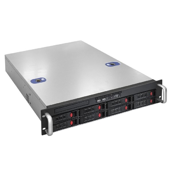 Exegate EX292412RUS Серверная платформа ExeGate Pro 2U550-HS08 <RM 19", высота 2U, глубина 550, Redundant БП 2x550W, 8xHotSwap, USB>