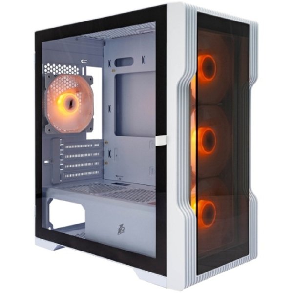 1STPLAYER TRILOBITE T3-G ARGB White / mATX / 4x120mm ARGB fans / T3-G-WH-4F7-W