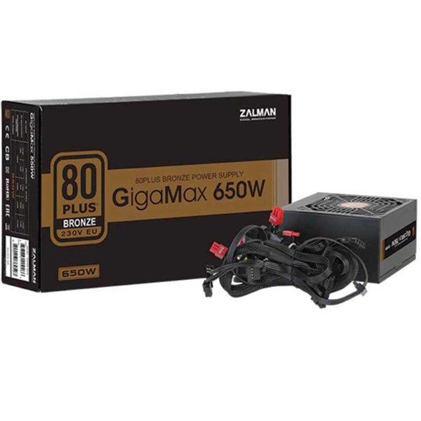 Zalman <GVII> ZM650-GVII, 650W, ATX12V v2.31, EPS, APFC, 12cm Fan, 80+ Bronze, Retail