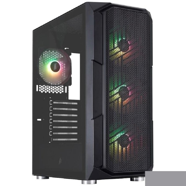 1STPLAYER FIREBASE XF Black / ATX / 4x120mm ARGB fans / XF-BK-4F7