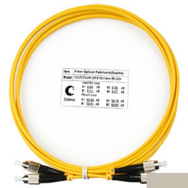 Cabeus FOP(d)-9-FC-FC-2m Шнур оптический duplex FC-FC 9/125 sm 2м LSZH