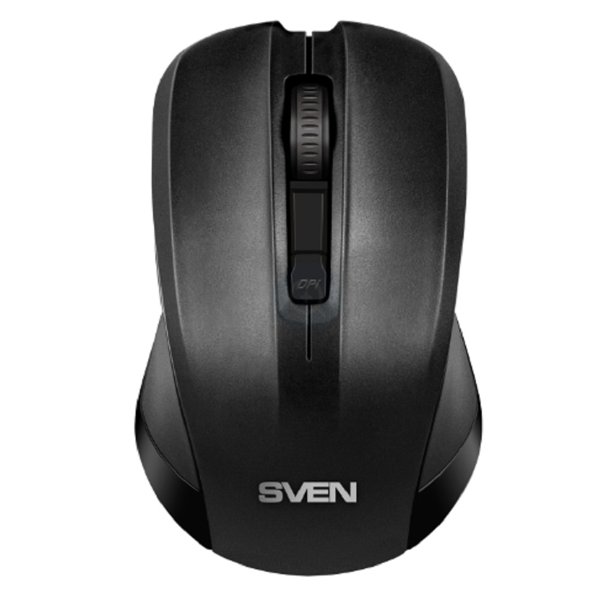Беспроводная мышь Sven RX-270W чёрная (3+1кл. 800-1600DPI, блист)
