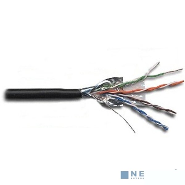 Кабель информационный Lanmaster LAN-5EFTP-WP-OUT кат.5е F/UTP общий экран 4X2X24AWG PE внешний 305м