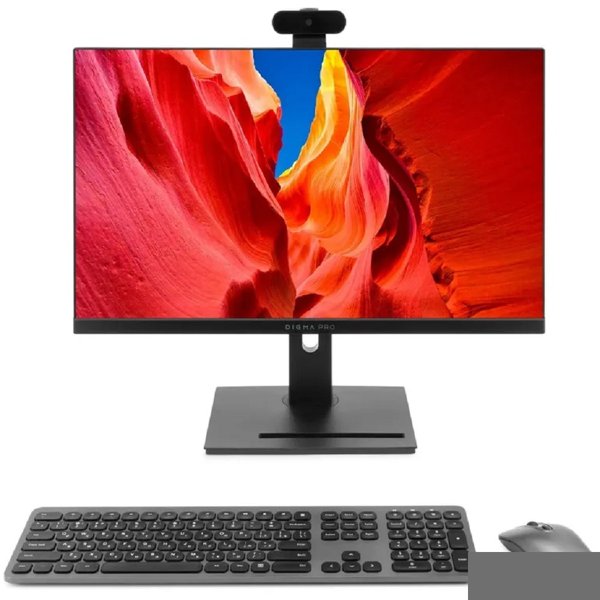 Digma Pro Vision [DM23P5-ADXW04] 23.8" Full HD i5 1235U/16Gb/SSD512Gb Iris Xe/CR/W11Pro/kb/m/черный 1920x10
