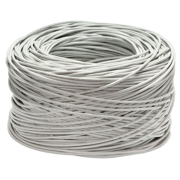 Cabeus FTP-4P-Cat.6-SOLID-GY Кабель витая пара экранированная FTP (F/UTP), категория 6, 4 пары (23 AWG), одножильный (305 м), PVC нг(А)-LS