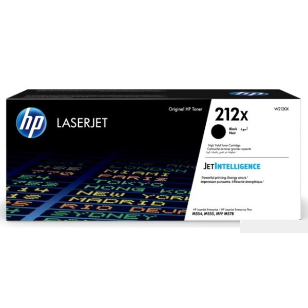 Картридж лазерный HP 212X W2120X черный для HP CLJ Enterprise M554/M555