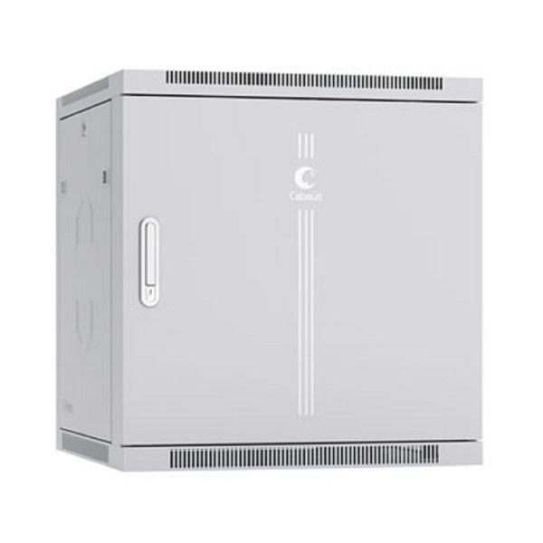 Cabeus SH-05F-12U60/35m-R Шкаф телекоммуникационный настенный разобранный 19" 12U 600x350x635mm (ШхГхВ) дверь металл, цвет серый (RAL 7035)