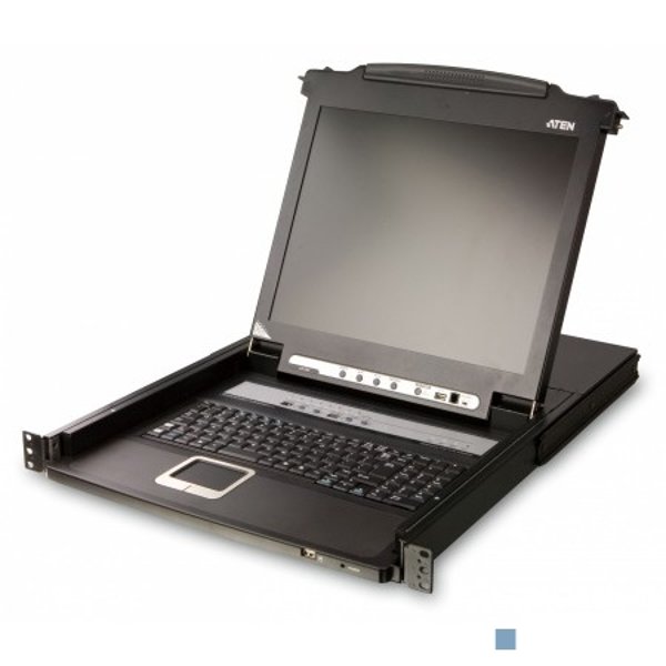 ATEN CL5708N-ATA-RG  8-Port PS/2-USB VGA Single Rail LCD KVM Switch (CL5708NR)