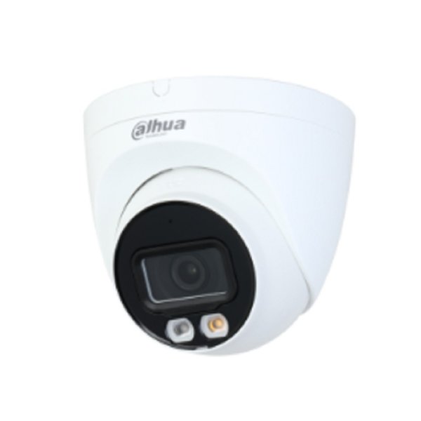 DAHUA DH-IPC-HDW2449TP-S-PV-0360B Уличная купольная IP-видеокамера SmartDualLight 4Мп, 1/2.9” CMOS, объектив 3.6мм, видеоаналитика, микрофон+динамик, ИК 30м, LED 30м, IP67, металл/пластик