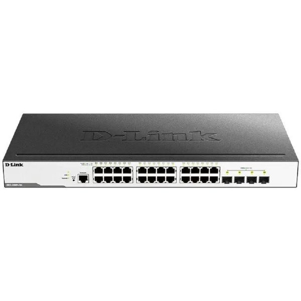 D-Link DGS-3000-28L/B1A Управляемый L2 коммутатор с 24 портами 10/100/1000Base-T и 4 портами 1000Base-X SFP