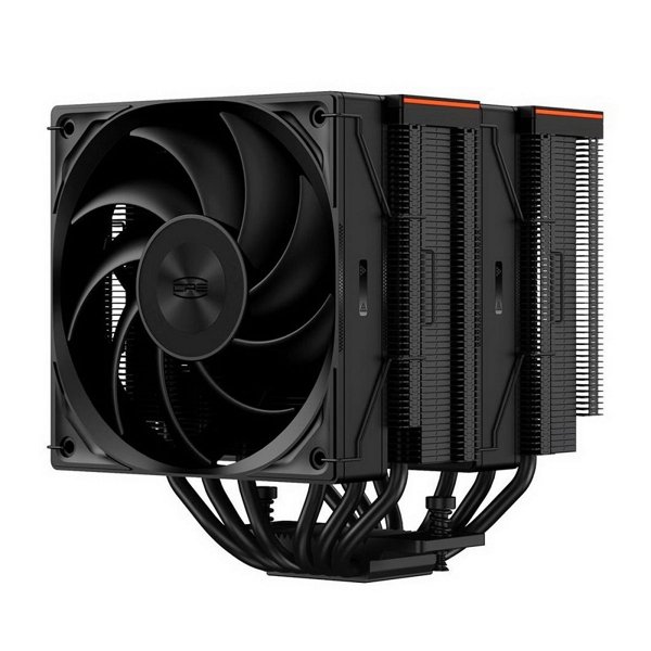 Кулер для процессора/ PCCooler RZ620 BK (260W, 4-pin PWM, 157.5mm, Al/Cu, 6x6mm, 1x120mm, 86.73CFM, 32dBA, 2200RPM, S: 1851/1700/1200/115X, AM5/AM4, black)