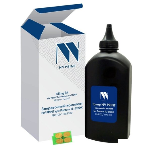 Заправочный комплект NV PRINT для Pantum TL-5120X (PB5100, PM5100), 380 гр, 15 000 стр (тонер+чип)