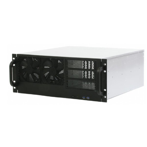 Procase PS443-14-0-RA Корпус 4U server case,3x5.25,черный,без блока питания,глубина 432мм,6-32, фильтр, MB PICMG 1.3, PICMG 1.0