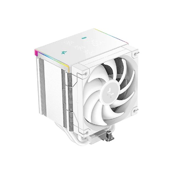Cooler Deepcool AK500 Digital Pro Soc-AM5/AM4/1200/1700/1851 белый 4-pin 25dB Al+Cu LCD 240W 1346gr Ret (R-AK500-WHAPMN-G)