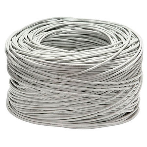 Cabeus FTP-4P-Cat.5e-SOLID-LSLTx-GY Кабель витая пара экранированная FTP (F/UTP), категория 5e, 4 пары (24 AWG), одножильный, серый, экран - фольга, нг(А)-LSLTx, (305 м)