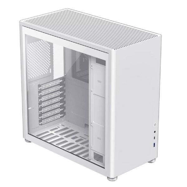 GameMax Корпус Spark Pro Full White без БП (Midi Tower, ATX, Белый., USB3.0+Type C, Зак. стекло)