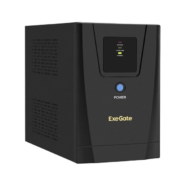Exegate EP285489RUS ИБП ExeGate SpecialPro UNB-1200.LED.AVR.C13.RJ <1200VA/750W, LED, AVR, 6*IEC-C13, RJ45/11, Black>