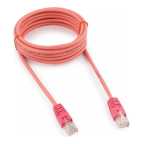 Cablexpert PP12-3M/RO Патч-корд UTP  кат.5e, 3м, литой, многожильный (розовый)