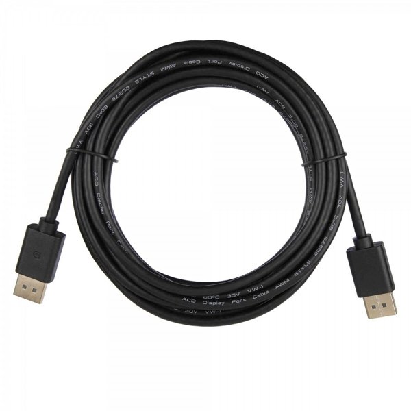 Кабель ACD Кабель ACD-DDPM2-10M |ACD-DDPM2-10M| DisplayPort 1.2, Golden Plated, 20m/20m, Черный,10м (742392)