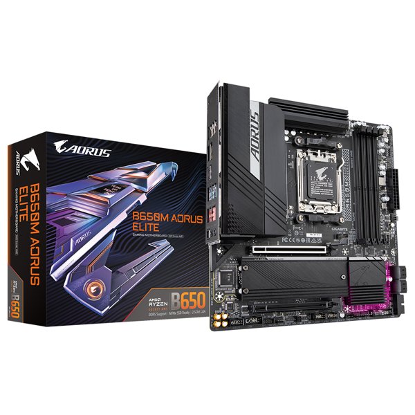 Gigabyte B650M AORUS ELITE {SocketAM5, AMD B650, mATX, Ret}