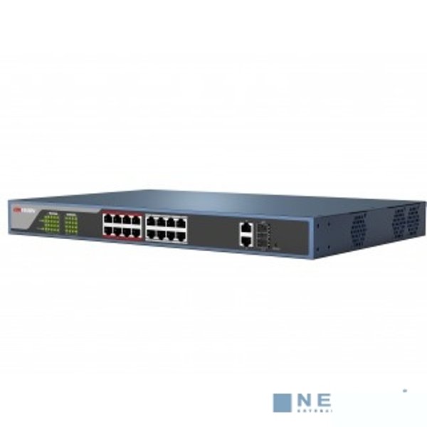 HIKVISION DS-3E0318P-E/M(B) 17x100Mb 1SFP 16PoE+ 135W неуправляемый