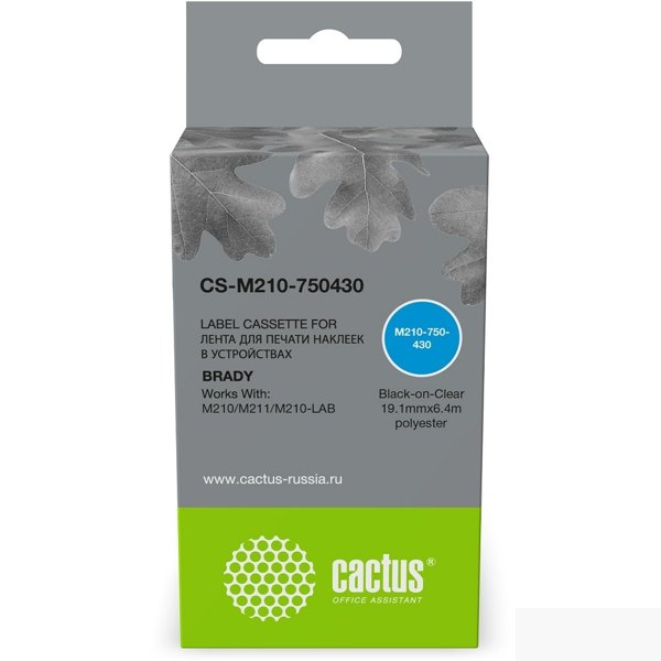 Картридж ленточный Cactus CS-M210-750430 M210-750-430 для Brady M210/M211/M210-LAB