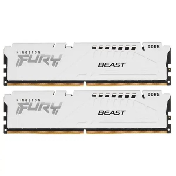 Kingston DDR5 64GB 5600MT/s CL40 DIMM (Kit of 2) FURY Beast White XMP KF556C40BWK2-64