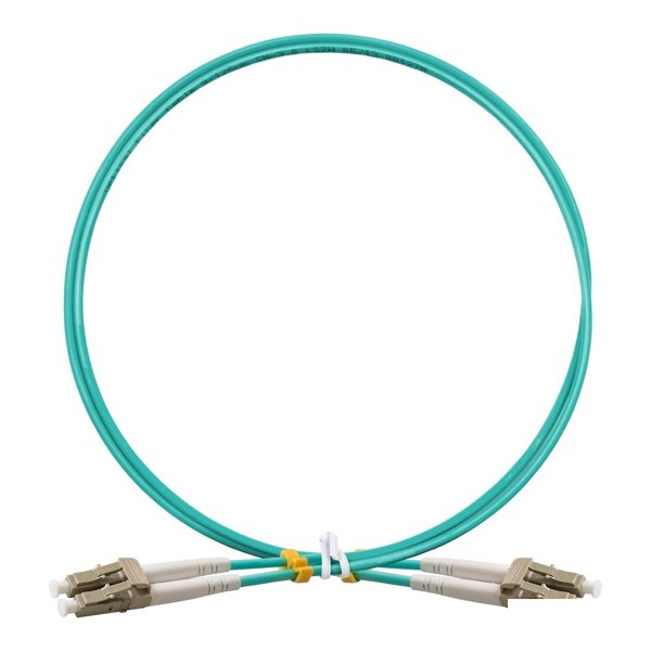 Exegate EX295128RUS Патч-корд волоконно-оптический FC-D-503-LC-LC-1M-LSZH (Шнур ВО MM 50/125 (OM3), LC/UPC-LC/UPC, Duplex, LSZH, 1м)