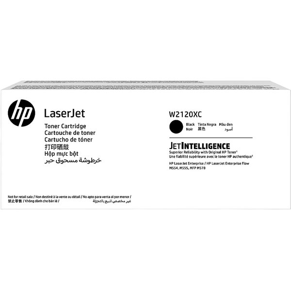 Картридж лазерный HP 212XC W2120XC черный для HP CLJ Enterprise M554/M555 (техн.упак)