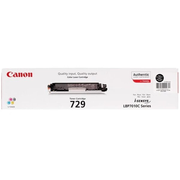 Canon Cartridge 729Bk 4370B002 Тонер картридж для LBP 7010C, Черный, 1200стр.