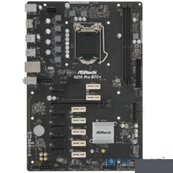 Asrock Q270 Pro BTC+ {LGA1151 (7th и 6th Generation Intel® Core™ i5/i3/Pentium®/Celeron® Processors) 2xDDR4 4xSATA RAID M.2 ATX}