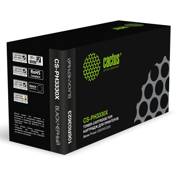 Картридж лазерный Cactus 106R03623 CS-PH3330X черный (15000стр.) для Xerox Phaser 3330/WC3335