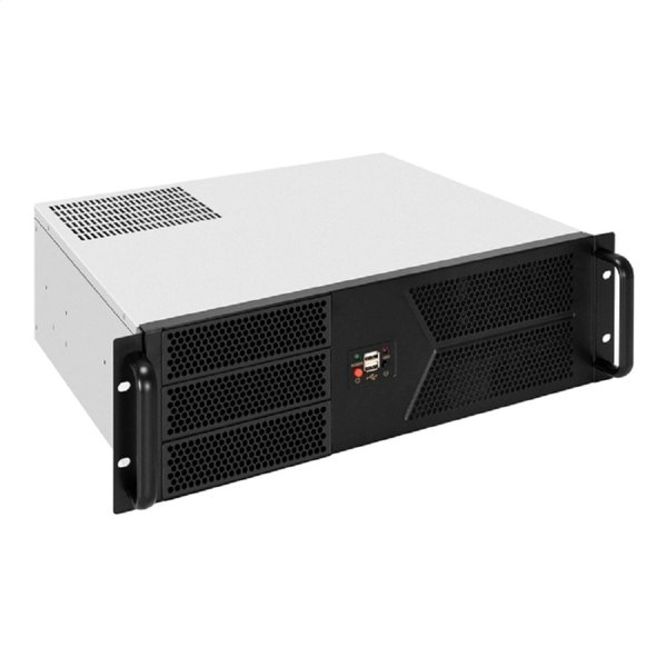 Exegate EX298423RUS Серверный корпус ExeGate Pro 3U400-07 <RM 19", высота 3U, глубина 400, БП 1200ADS, 2*USB>