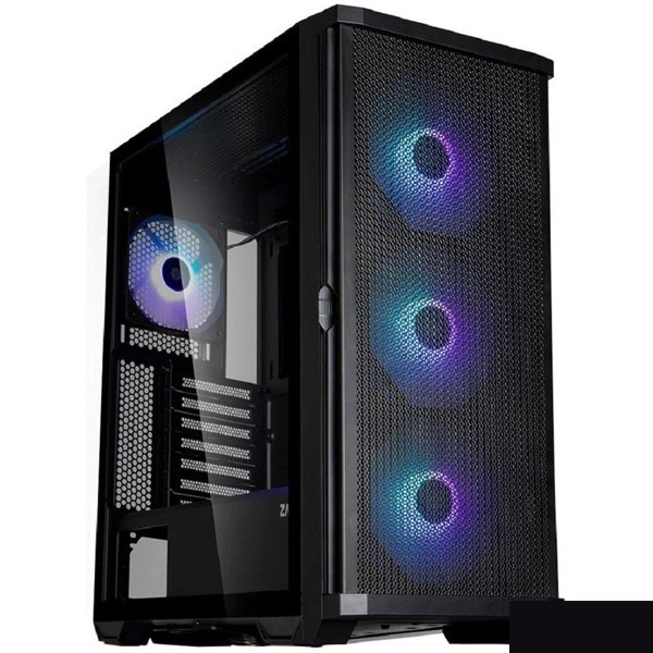 ZALMAN Z10 PLUS, без БП, боковое окно (закаленное стекло), черный,  ATX