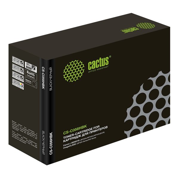 Картридж лазерный Cactus CS-C056HBK черный (21000стр.) для Canon imageCLASS LBP320 Series/540 Series