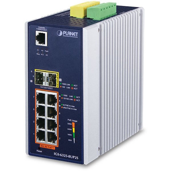 Коммутатор PLANET IGS-6325-8UP2S