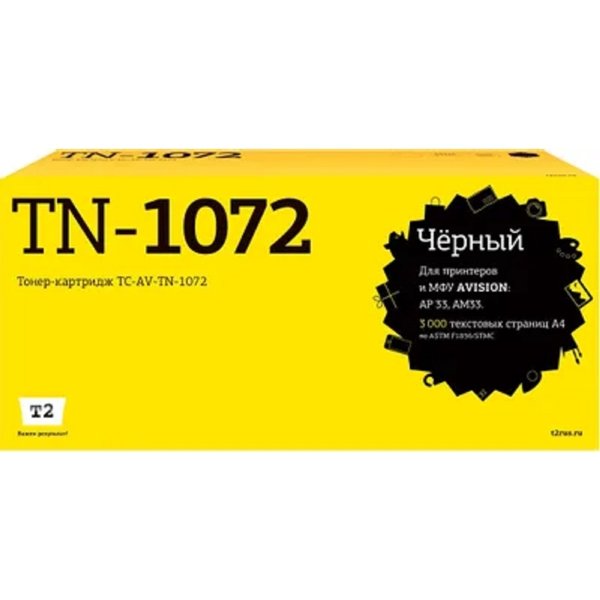 T2  TC-AV-TN-1072 Картридж для Avision AP33/AM33 (3000стр.) с чипом