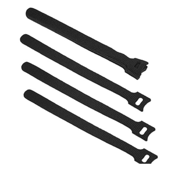 Cabeus CLAMP-180-BK Хомут для кабеля, липучка с мягкой застежкой, 180x14 мм, черный (10 шт.) [9356c]