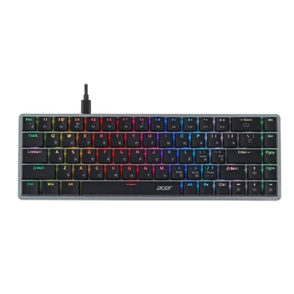 Acer OKW302 [ZL.KBDCC.01C]  USB, серебристый проводная