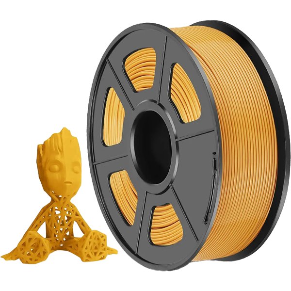 Филамент NVPRINT PLA Gold для 3D печати диаметр 1.75мм  длина 330 метров  масса 1 кг