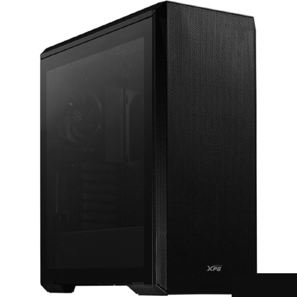 XPG DEFENDER BLACK (DEFENDER-BKCWW) (Midi-Tower, черный, TG, 120mm fan*3)